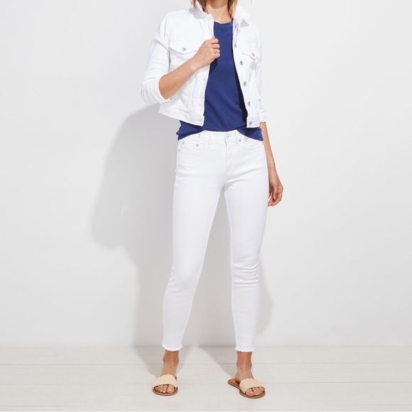 vineyard vines skinny white jamie jeans - Picture 3 of 4